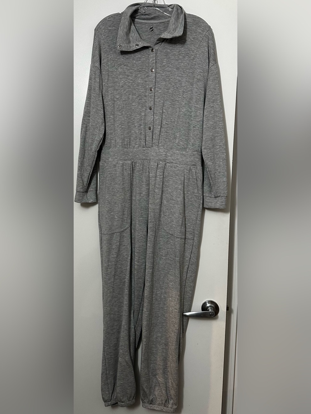 Lou & Grey Heather Gray Button-Front Knit Dress